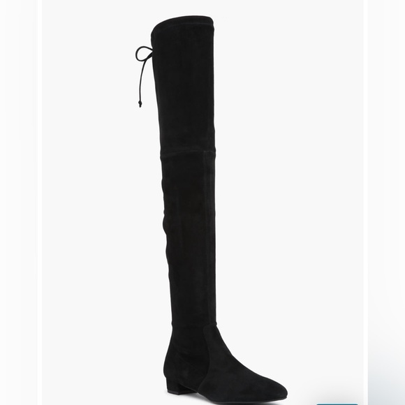 Stuart Weitzman Genna Over-the-Knee Boot in Black Leather Size 7 NWT - Picture 2 of 10